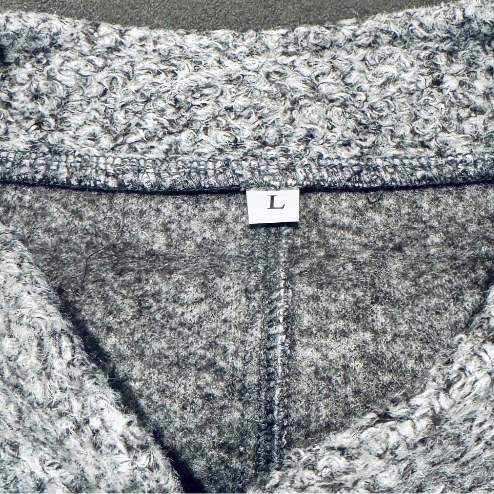 NWOT Women’s Oversized Bomber Jacket | Dark Gray Button Down + Pockets (L) - Picture 14 of 14